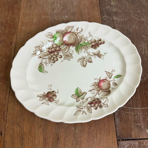 Vintage Johnson Brothers Harvest Time‎ Fall 12” Oval Serving Platter England - Picture 1 of 5